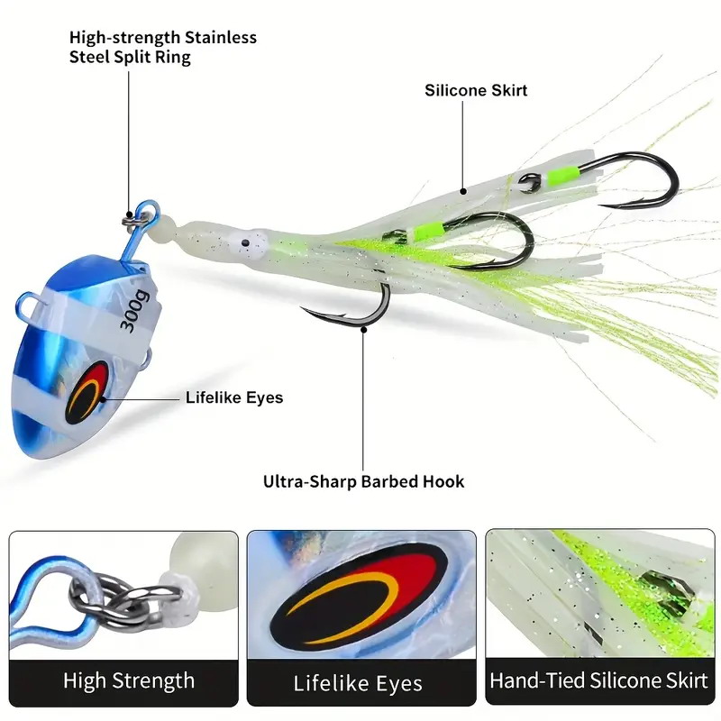 1pc Luminous Bait 100g Slow-Sh - огляд і ціна Fishing Lure Buzzbait