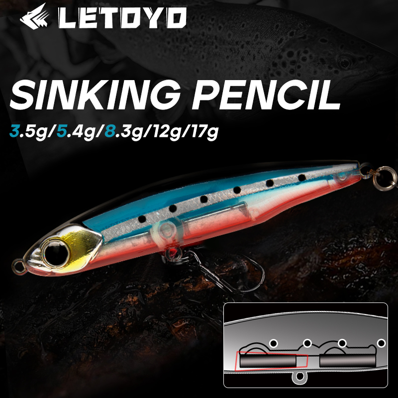 LETOYO Sinking Pencil 17g 12g- - огляд і ціна Fishing Lure Spoon