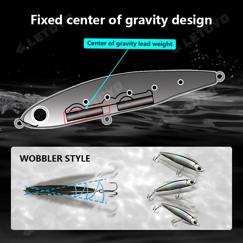 LETOYO Sinking Pencil 17g 12g- - огляд і ціна Fishing Lure Spoon