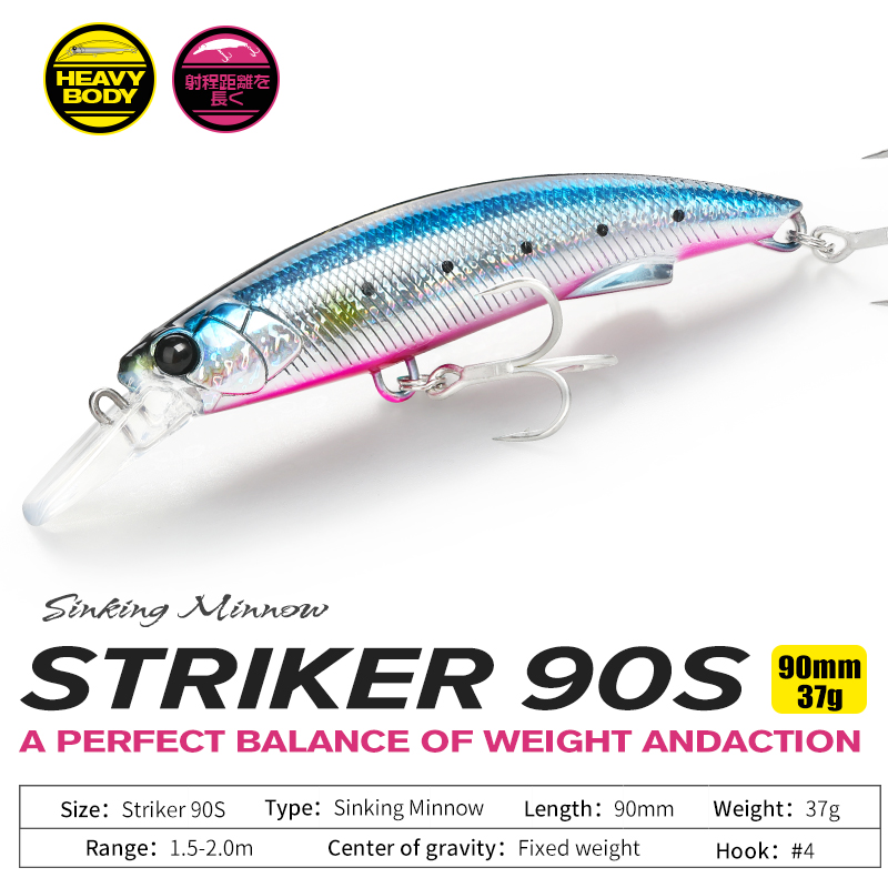 TSURINOYA 90S Heavy Minnow Sin - огляд і ціна Fishing Lure Buzzbait