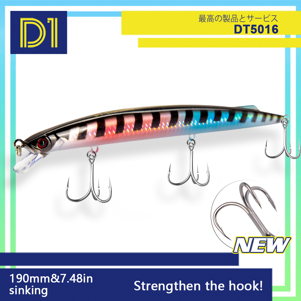 D1 Sea Fishing Minnow Lure 190 - огляд і ціна Fishing Lure Buzzbait