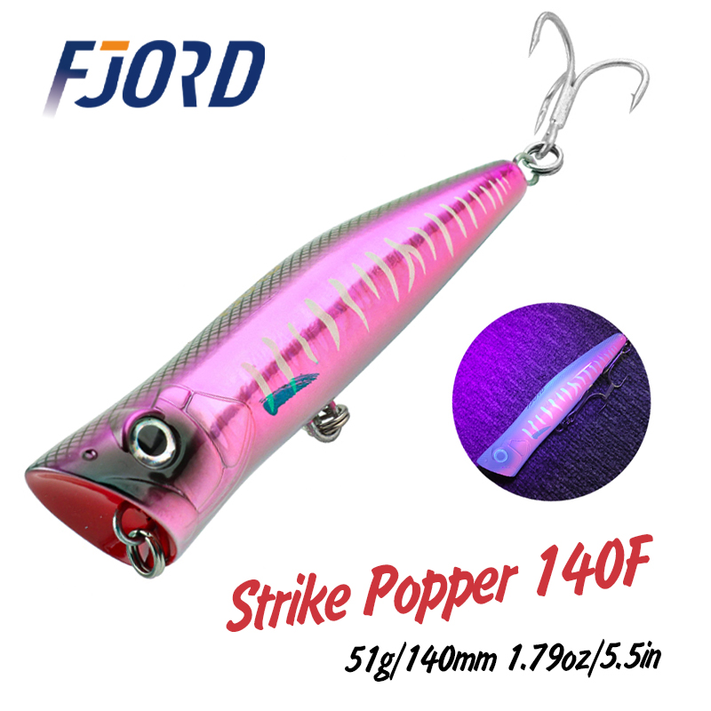 FJORD 140mm 51g Popper Fishing - огляд і ціна Fishing Lure Buzzbait