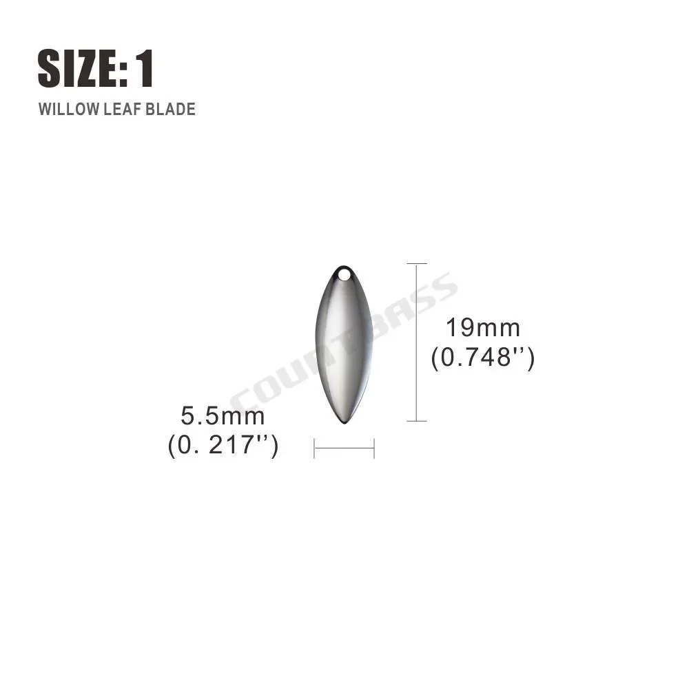 Countbass 50pcs Size 1-6 Nicke - огляд і ціна Fishing Lure Spinner